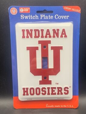 New Light Switch Plate SIgn Indiana Hoosiers Officially Licensed